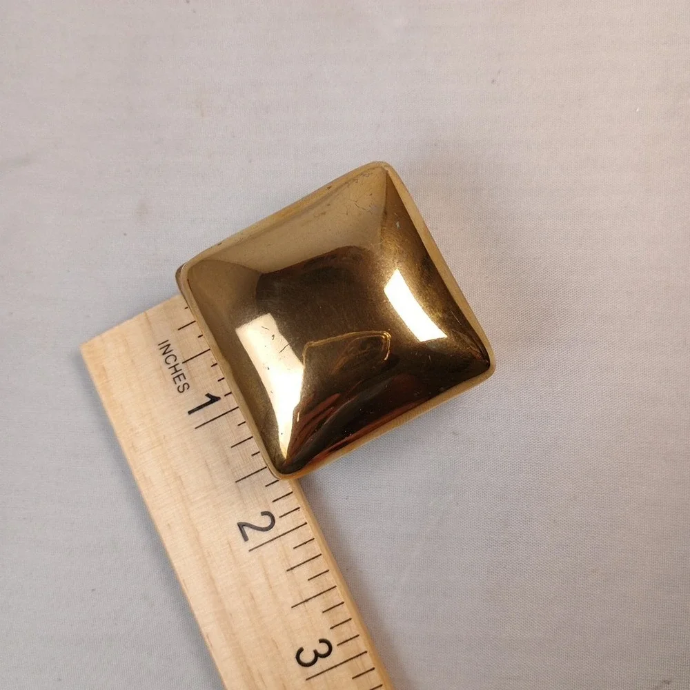 Fitz And Floyd Vintage Miniature Trinket Box, Gold Color Fine Porcelain
